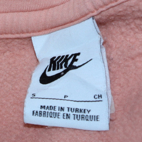 Womens UK Size S Nike Pink Pullover Hoodie