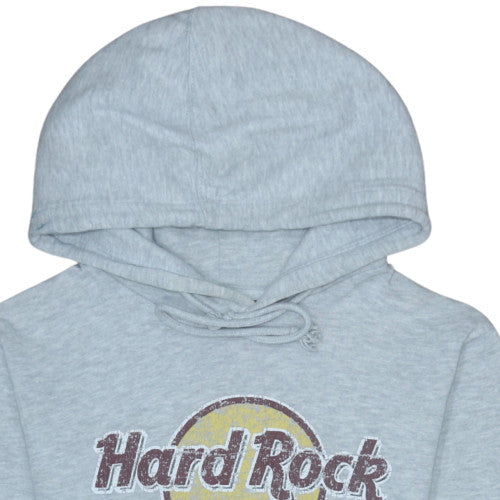 Womens UK Size S Hard Rock Cafe Grey Pullover Hoodie