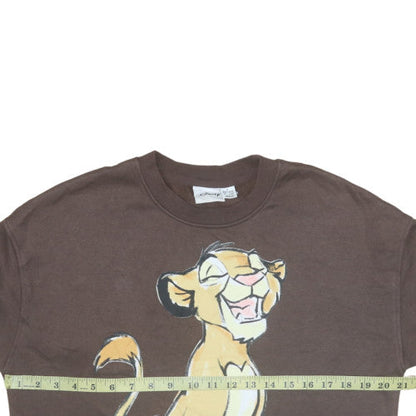 Womens UK Size S Disney Brown Pullover Sweatshirt