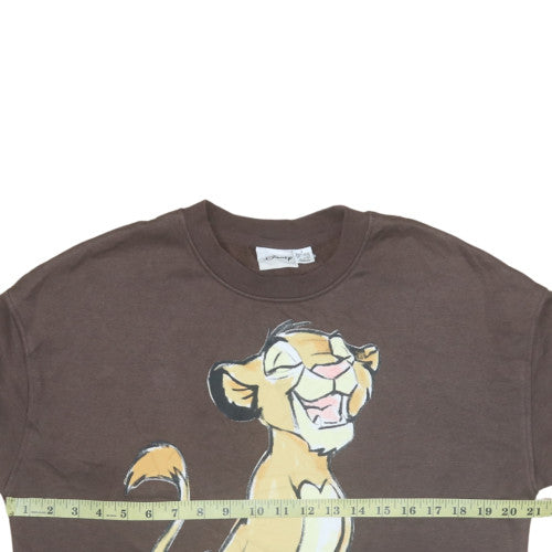 Womens UK Size S Disney Brown Pullover Sweatshirt