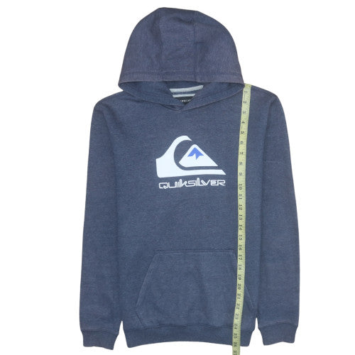 Womens UK Size L Quiksilver Blue Pullover Hoodie