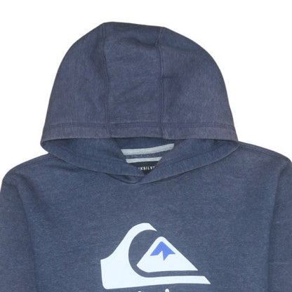 Womens UK Size L Quiksilver Blue Pullover Hoodie