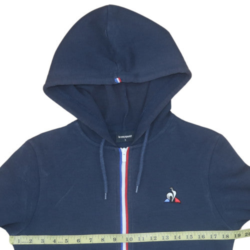 Mens UK Size S Le Coq Sportif Blue Full Zip Hoodie