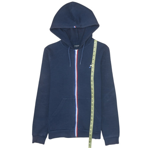 Mens UK Size S Le Coq Sportif Blue Full Zip Hoodie