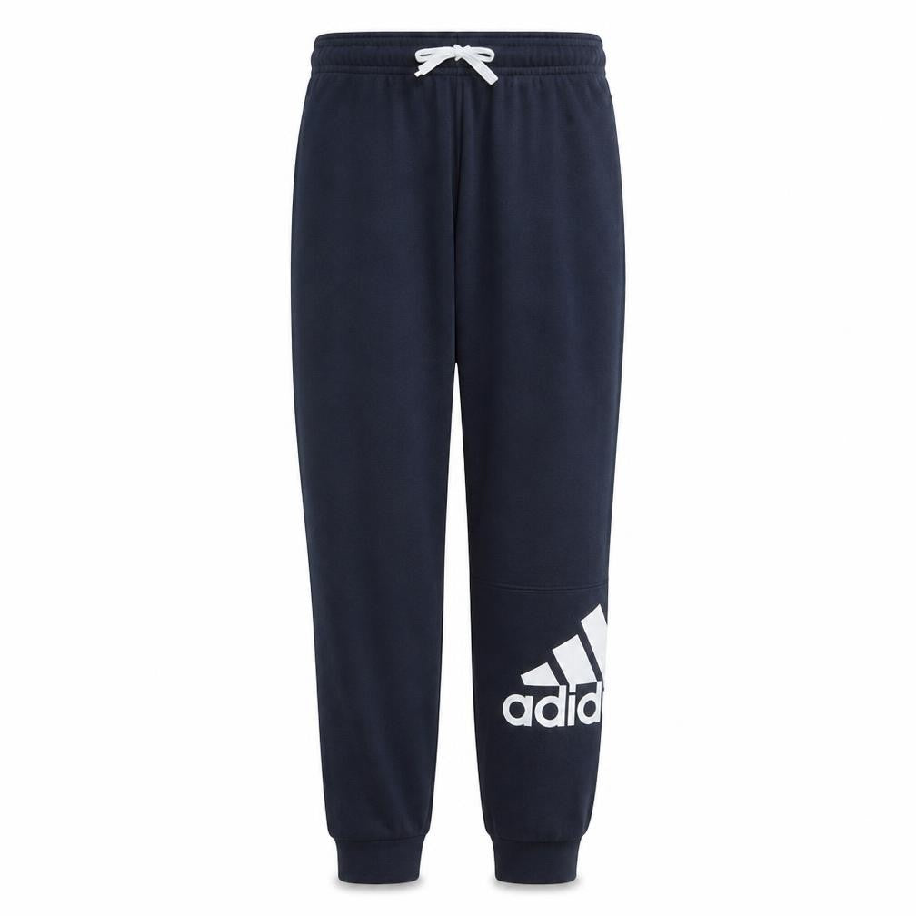Adidas Boys Blue Jogger Trousers 13-14 Years Cotton Blend Fleece