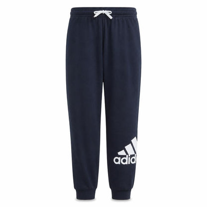 Adidas Boys Blue Jogger Trousers 13-14 Years Cotton Blend Fleece
