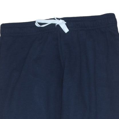 Adidas Boys Blue Jogger Trousers 13-14 Years Cotton Blend Fleece
