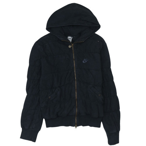 Womens UK Size L Nike Black Full Zip Hoodie