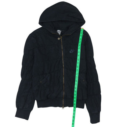 Womens UK Size L Nike Black Full Zip Hoodie