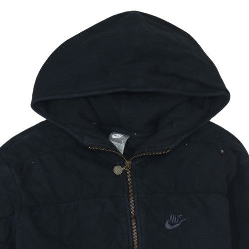 Womens UK Size L Nike Black Full Zip Hoodie