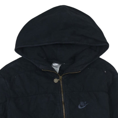 Womens UK Size L Nike Black Full Zip Hoodie