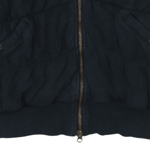 Womens UK Size L Nike Black Full Zip Hoodie