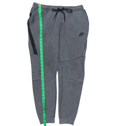 Nike Mens Grey Jogger Trousers L Regular Fit Fleece Cotton Blend