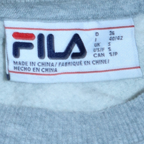 Mens UK Size S Fila Grey Pullover Sweatshirt