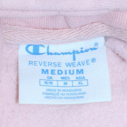 Womens UK Size M Champion Pink Pullover Hoodie