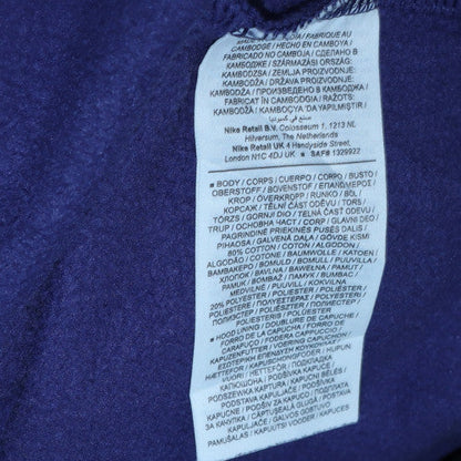 Mens UK Size M Jordan Blue Pullover Hoodie