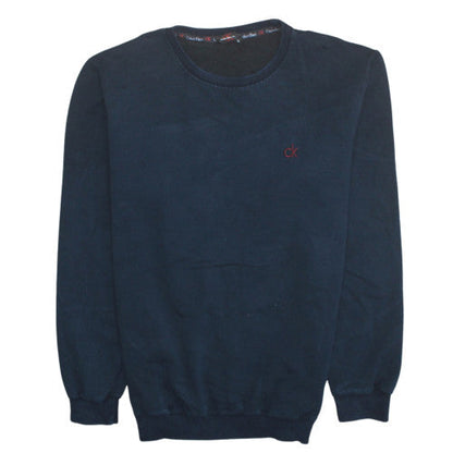 Mens UK Size M Calvin Klein Blue Pullover Sweatshirt