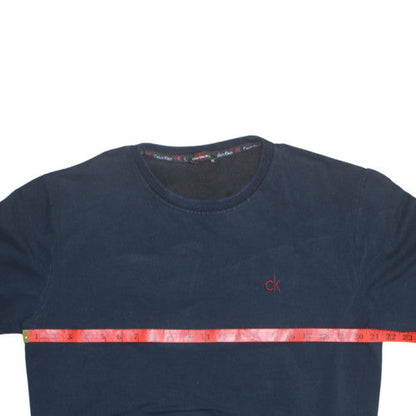 Mens UK Size M Calvin Klein Blue Pullover Sweatshirt