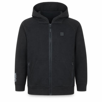 Mens UK Size M Superdry Black Full Zip Hoodie