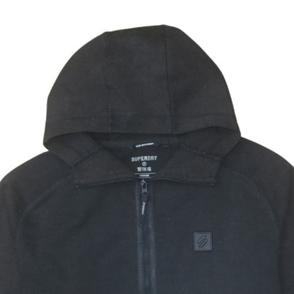 Mens UK Size M Superdry Black Full Zip Hoodie