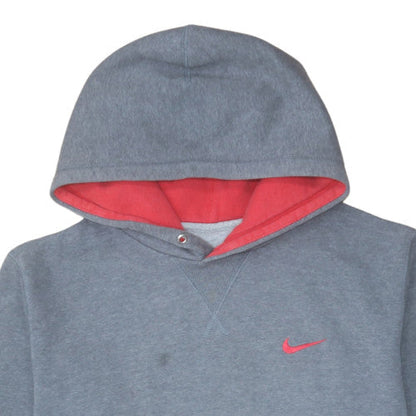 Mens UK Size M Nike Grey Pullover Hoodie