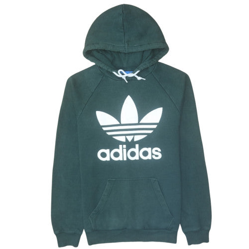 Mens UK Size S Adidas Green Pullover Hoodie