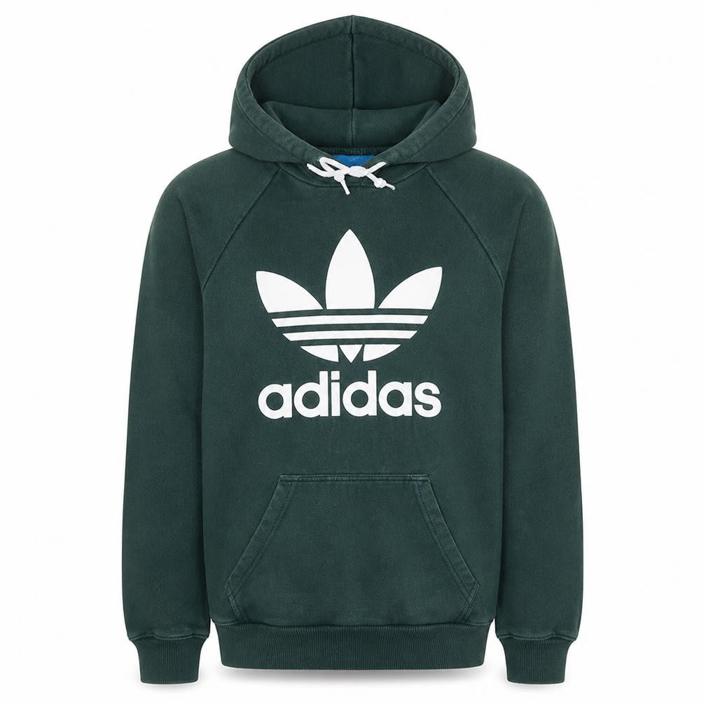 Mens UK Size S Adidas Green Pullover Hoodie