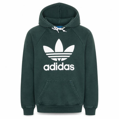 Mens UK Size S Adidas Green Pullover Hoodie