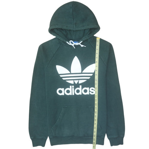 Mens UK Size S Adidas Green Pullover Hoodie