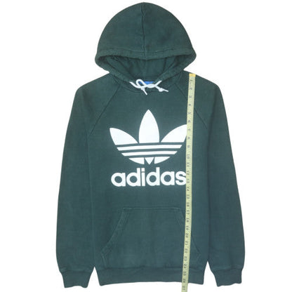Mens UK Size S Adidas Green Pullover Hoodie