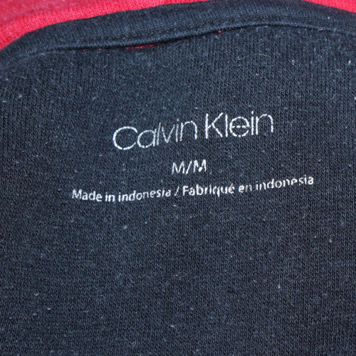 Mens UK Size M Calvin Klein Red Full Zip Hoodie
