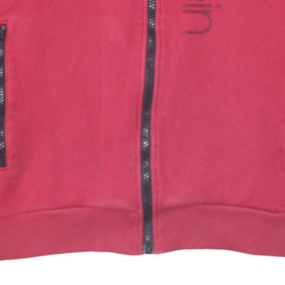 Mens UK Size M Calvin Klein Red Full Zip Hoodie