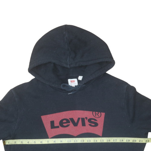 Mens UK Size M Levi's Black Pullover Hoodie