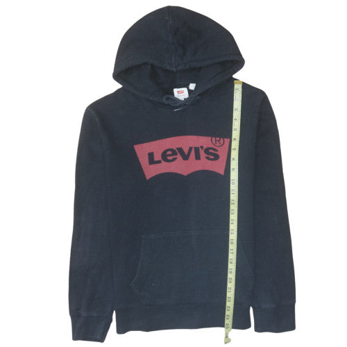 Mens UK Size M Levi's Black Pullover Hoodie