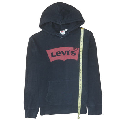 Mens UK Size M Levi's Black Pullover Hoodie