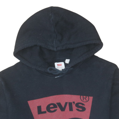 Mens UK Size M Levi's Black Pullover Hoodie