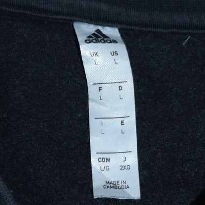 Mens UK Size L Adidas Black Pullover Sweatshirt