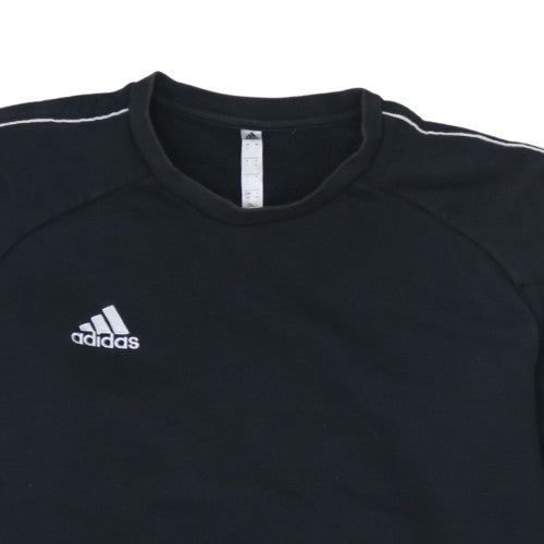 Mens UK Size L Adidas Black Pullover Sweatshirt