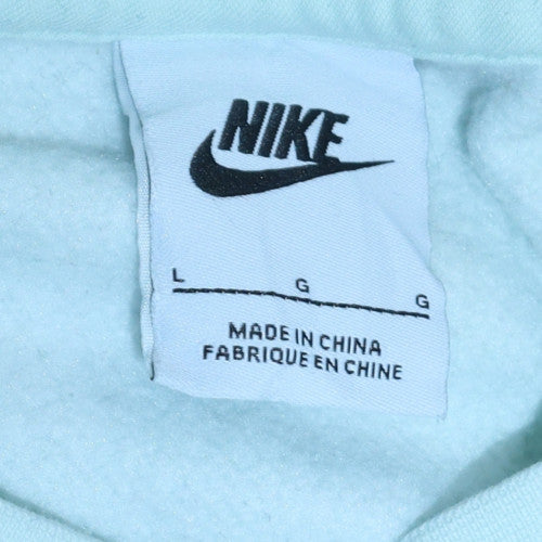 Mens UK Size L Nike White Pullover Sweatshirt