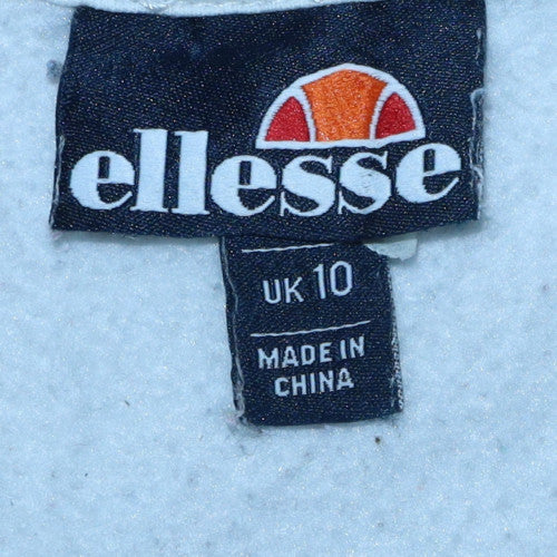 Womens UK Size 10 ellesse Blue Pullover Sweatshirt