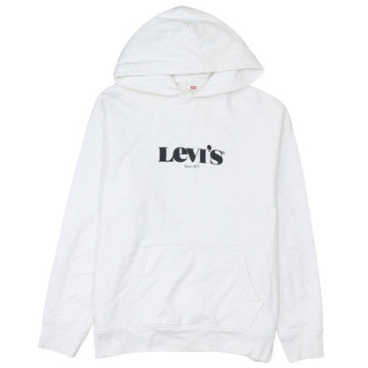 Mens UK Size L Levi’s White Pullover Hoodie