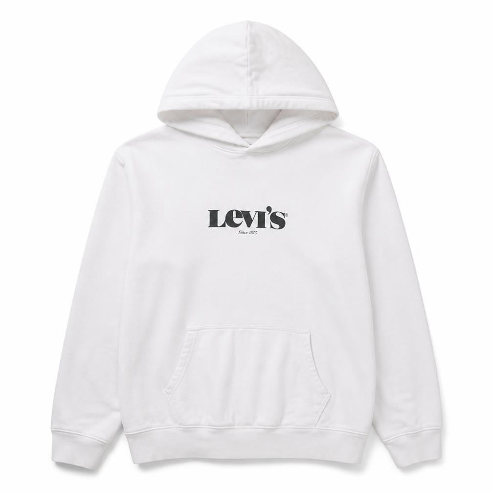 Mens UK Size L Levi’s White Pullover Hoodie