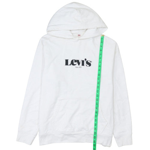 Mens UK Size L Levi’s White Pullover Hoodie