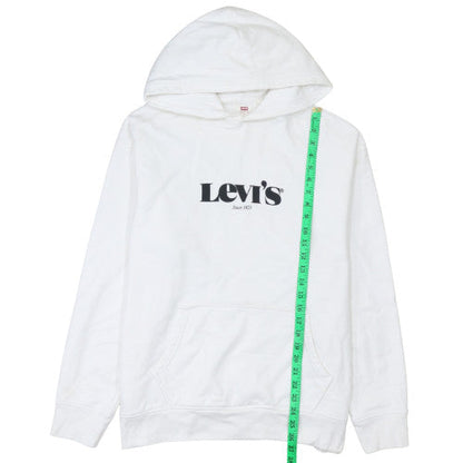 Mens UK Size L Levi’s White Pullover Hoodie