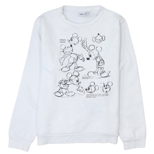 Womens UK Size M Disney White Pullover Sweatshirt