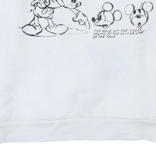 Womens UK Size M Disney White Pullover Sweatshirt