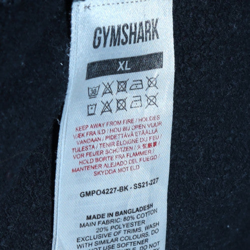Womens UK Size XL Gymshark Black Pullover Hoodie