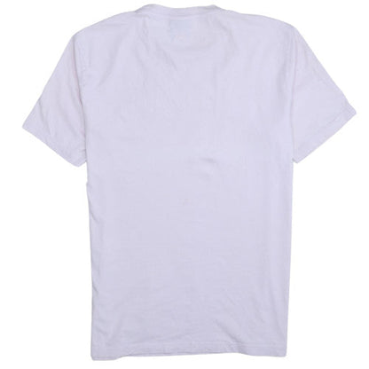 Champion Womens White Embroidered Logo T-Shirt Size M