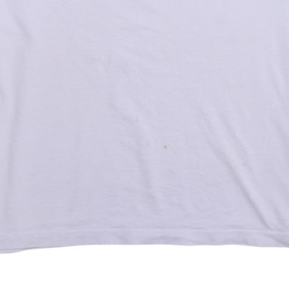 Champion Womens White Embroidered Logo T-Shirt Size M