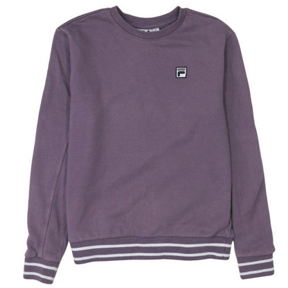 Womens UK Size S FILA Purple Pullover Sweatshirt
